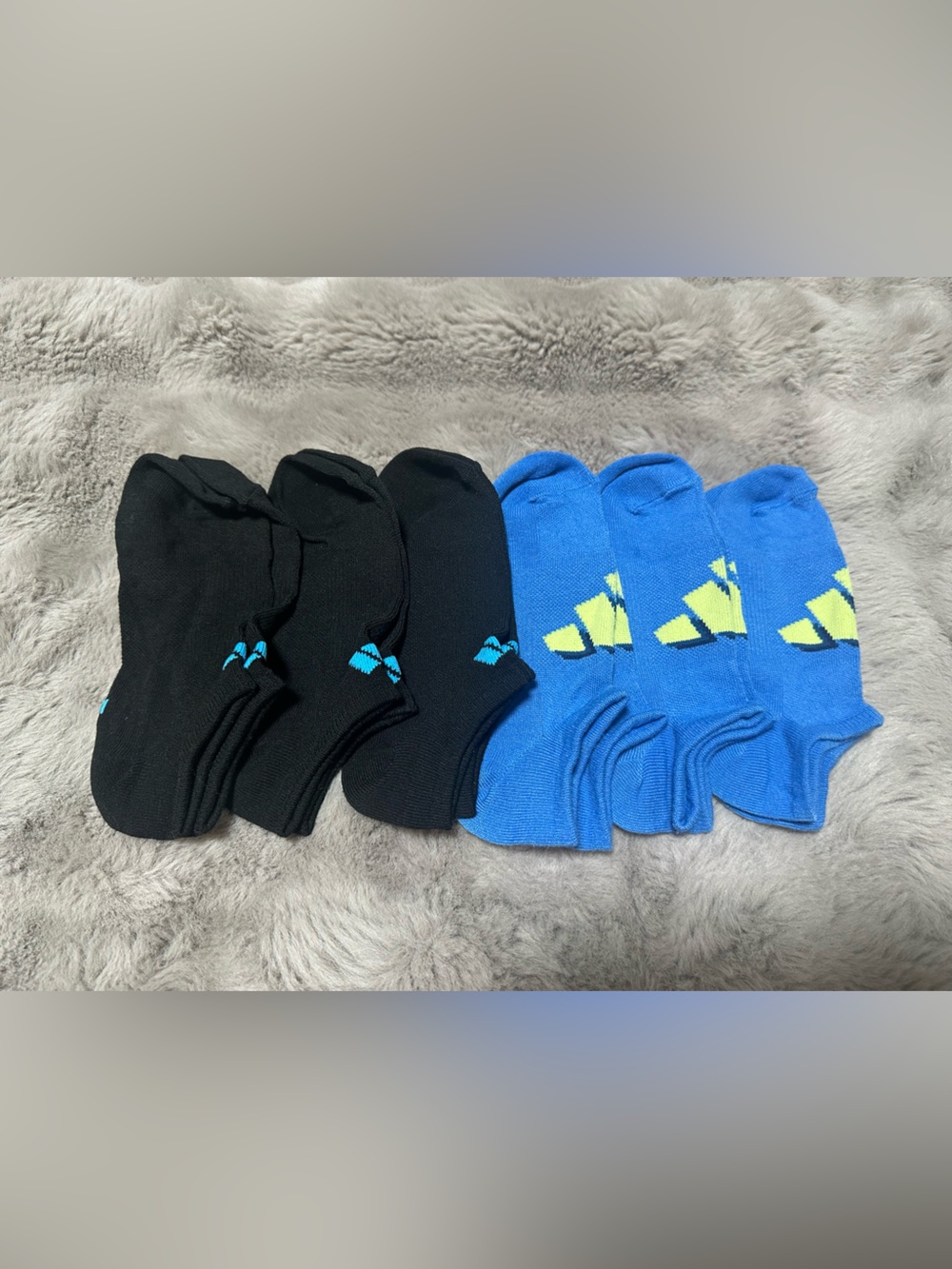 Adidas Unisex Athletic No-Show Socks, 6 Pairs, Size M Bundle